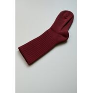 Skarpetki z wełny Merino - bordo (90% naturalnej wełny)