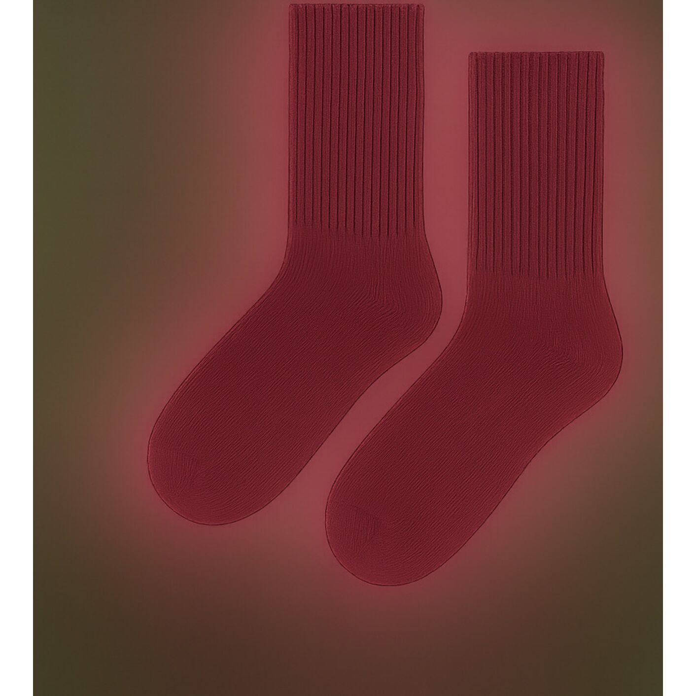 Skarpetki z wełny Merino - bordo (90% naturalnej wełny)