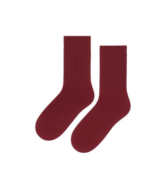 Skarpetki Wełna Merino - bordo