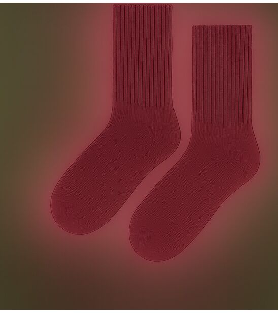 Skarpetki z wełny Merino - bordo (90% naturalnej wełny)