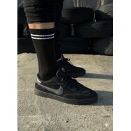 Czarne Skarpetki Sportowe - Klasyczny Podwójny Pasek