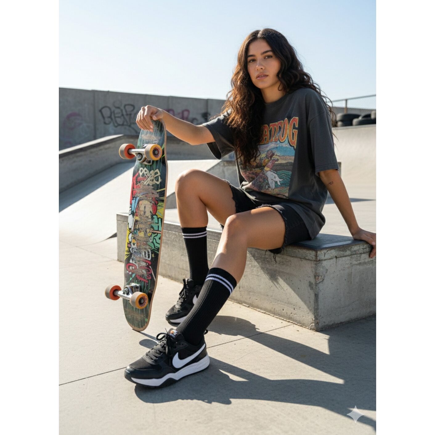 Czarne Skarpetki Sportowe - Klasyczny Podwójny Pasek