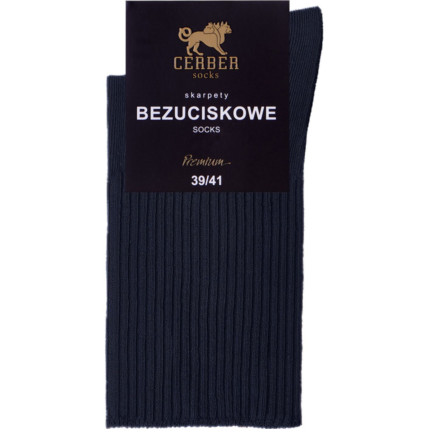 Skarpetki bezuciskowe - męskie - granat